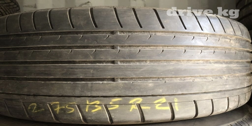 Шины 275 / 35 / R 21, Лето, Б/у, 1 шт, Легковые, Германия, Dunlop