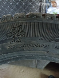 Шины 215 / R 17, Зима, Б/у, Комплект, Легковые, GoodYear