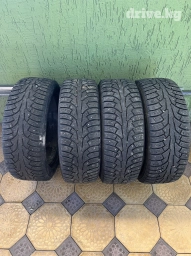 Шины 215 / 55 / R 17, Зимняя шипованная, Б/у, Комплект, Легковые, Япония, Hankook