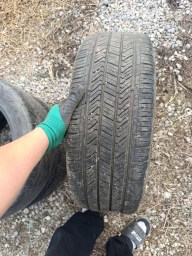 Шины 225 / 55 / R 17, Лето, Б/у, Комплект, Легковые, Корея, Hankook