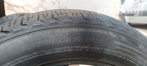 Шины 235 / 55 / R 18, Всесезонная, Б/у, Комплект, Легковые, Корея, Kumho