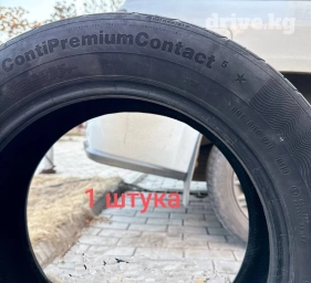 Шины 225 / 55 / R 17, Лето, Б/у, 1 шт, Легковые, Германия, Continental