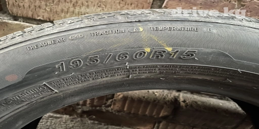 Шины 195 / 60 / R 15, Лето, Б/у, Комплект, Легковые, Китай, Sailun