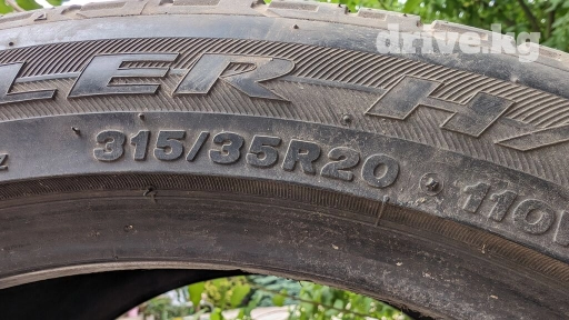 Шины 315 / 30 / R 20, Б/у, 1 шт, Bridgestone