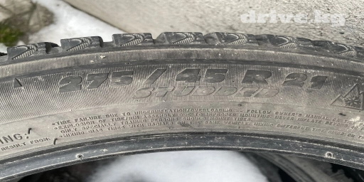 Шины 275 / 45 / R 21, Зимняя шипованная, Б/у, Пара, Внедорожные (АТ/МТ), Англия, Michelin