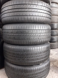 Шины 215 / 55 / R 17, Лето, Б/у, Комплект, Корея, Hankook