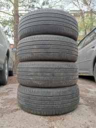 Шины 215 / 55 / R 17, Лето, Б/у, Комплект, Легковые, Корея, Kumho