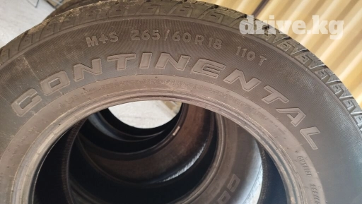 Шины 265 / 60 / R 18, Всесезонная, Б/у, Комплект, Внедорожные (АТ/МТ), Continental