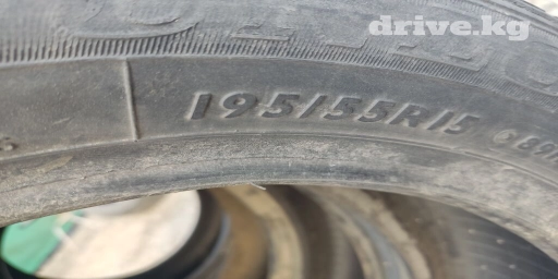 Шины 195 / 55 / R 15, Б/у, Комплект, Легковые