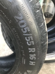 Шины 205 / 55 / R 16, Лето, Б/у, Комплект, Легковые, Continental