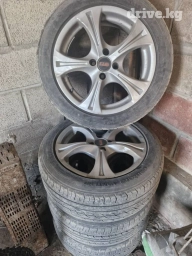 Колеса в сборе R 16, Лето, Б/у, Комплект, Легковые, Литые, отверстий - 4