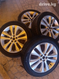 Колеса в сборе 215 / 55 / R 18, Лето, Б/у, Пара, Легковые, отверстий - 4