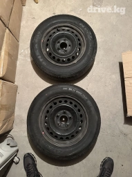 Колеса в сборе 195 / 65 / R 15, Лето, Б/у, Пара, Легкий коммерческий транспорт (C/LT), Железные, отверстий - 5