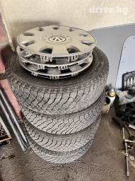 Колеса в сборе 195 / 65 / R 15, Зима, Б/у, Комплект, Легковые, Железные, отверстий - 4