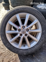 Колеса в сборе 215 / 55 / R 17, Лето, Б/у, Комплект, Легковые, отверстий - 4