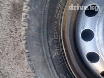 Колеса в сборе 185 / 65 / R 14, Зима, Б/у, Пара, Легковые, Железные, отверстий - 4