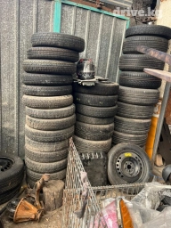 Колеса в сборе R 16, Всесезонная, Б/у, Запаска, Легковые, Железные, отверстий - 5