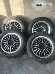 Колеса в сборе R 17, Б/у, Комплект, Литые, отверстий - 5