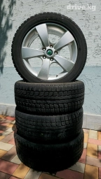 Колеса в сборе 225 / 50 / R 17, Зима, Б/у, Комплект, Легковые, Литые, отверстий - 5