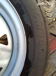 Колеса в сборе 165 / 70 / R 13, Всесезонная, Б/у, 1 шт, Легковые, Железные, отверстий - 4