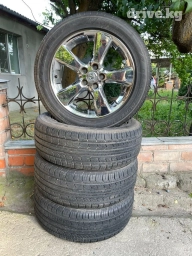 Колеса в сборе 235 / 55 / R 18, Лето, Б/у, Комплект, Легковые, Литые, отверстий - 5