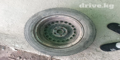 Колеса в сборе 195 / 65 / R 15, Зима, Б/у, Запаска, Легковые, Железные, отверстий - 5