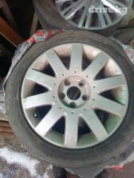 Колеса в сборе 215 / 50 / R 17, Лето, Б/у, Комплект, Легковые, Литые, отверстий - 4