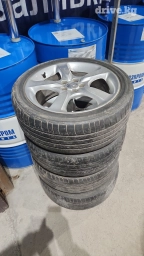 Колеса в сборе 205 / 55 / R 17, Лето, Б/у, Комплект, Литые, отверстий - 6