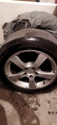 Колеса в сборе 215 / 55 / R 17, Лето, Б/у, Комплект, Легковые, Литые, отверстий - 5