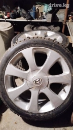 Колеса в сборе R 17, Зима, Б/у, Комплект, Легковые, отверстий - 5