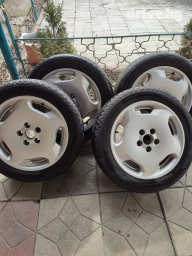 Колеса в сборе 215 / 55 / R 17, Лето, Б/у, Комплект, Легковые, Литые, отверстий - 5