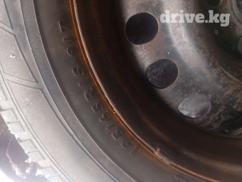 Колеса в сборе 195 / R 15, Зима, Б/у, 1 шт, Легковые, Железные, отверстий - 5