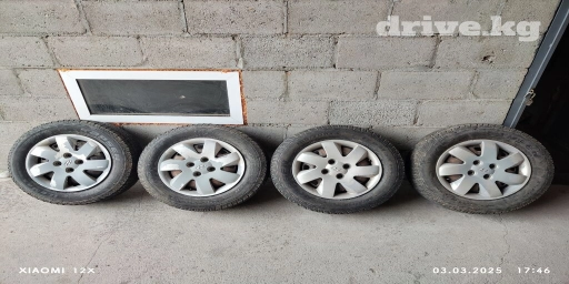 Колеса в сборе R 14, Б/у, Комплект, Железные, отверстий - 4