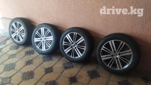 Колеса в сборе R 16, Лето, Б/у, Комплект, Литые, отверстий - 4