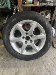 Колеса в сборе 215 / 60 / R 16, Лето, Б/у, Запаска, Легковые, Литые, отверстий - 5