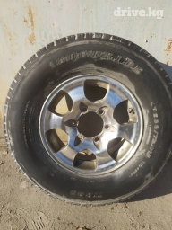 Колеса в сборе 235 / 75 / R 15, Лето, Б/у, Комплект, Внедорожные (АТ/МТ), Литые, отверстий - 6