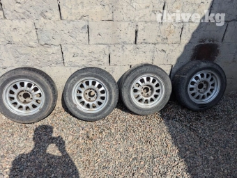 Колеса в сборе 195 / 65 / R 15, Лето, Б/у, Комплект, Легковые, Литые, отверстий - 5