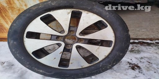 Колеса в сборе R 15, Лето, Б/у, 1 шт, Легковые, Литые, отверстий - 4