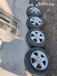 Колеса в сборе R 17, Зима, Б/у, Комплект, Внедорожные (АТ/МТ), Литые, отверстий - 5