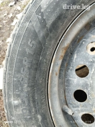 Колеса в сборе 195 / 65 / R 15, Лето, Б/у, Комплект, Легковые, Железные, отверстий - 4