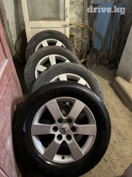 Колеса в сборе 65 / R 18, Зима, Б/у, Комплект, Внедорожные (АТ/МТ), Литые, отверстий - 6