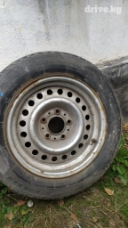 Колеса в сборе R 15, Б/у, Запаска, Легковые, Железные, отверстий - 5