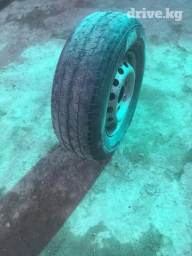 Колеса в сборе 225 / R 15, Всесезонная, Б/у, Запаска, Легкий коммерческий транспорт (C/LT), Железные, отверстий - 5