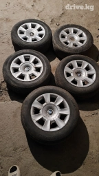 Колеса в сборе 205 / 65 / R 15, Б/у, Комплект, Легковые, Литые, отверстий - 5