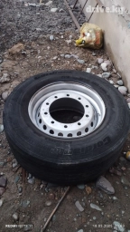 Колеса в сборе 385 / 55 / R 22,5, Всесезонная, Б/у, 1 шт, Грузовики/Автобусы, Железные, отверстий - 10