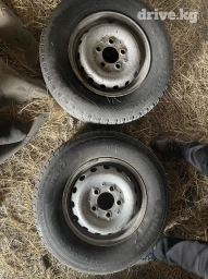 Колеса в сборе 225 / 70 / R 15, Лето, Б/у, Пара, Грузовики/Автобусы, Железные, отверстий - 5