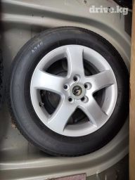 Колеса в сборе 215 / 60 / R 16, Лето, Б/у, Запаска, Легковые, Литые, отверстий - 5