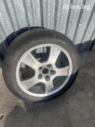 Колеса в сборе 215 / 55 / R 17, Лето, Б/у, 1 шт, Легковые, Литые, отверстий - 5