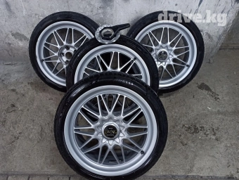 Колеса в сборе 215 / 45 / R 18, Лето, Б/у, Комплект, Легковые, Литые, отверстий - 5