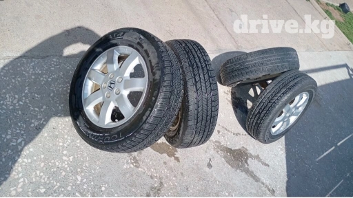 Колеса в сборе 225 / 65 / R 17, Лето, Б/у, Комплект, Внедорожные (АТ/МТ), Литые, отверстий - 5